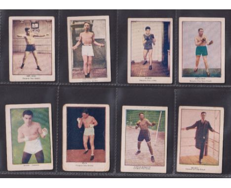 Cigarette cards, South America, Onagoity, Sports (Without 'Serie'), a collection of 80 cards, Boxers (46), Motor Sport (23), 