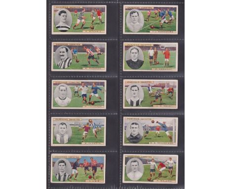 Cigarette cards, Churchman Footballers (coloured) (set 50 cards) (some cards with light foxing, gen gd)