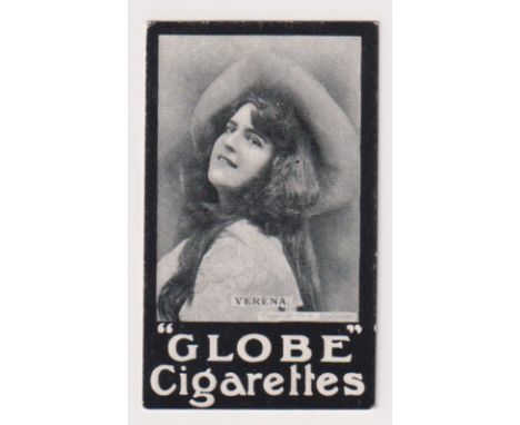 Cigarette card, The Globe Cigarette Co, Actresses - French, type card, Verena (gd) (1)