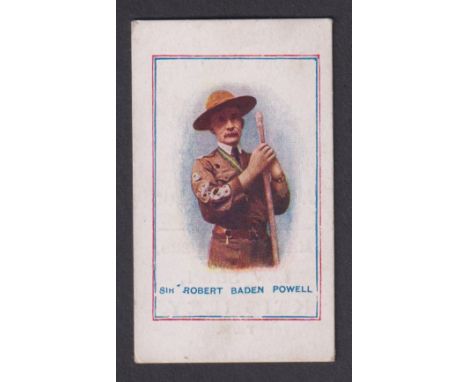 Cigarette card, J. H. Clure & Son, Army Pictures, Cartoons etc (No Brands), Sir Robert Baden Powell (slight foxing to back, g