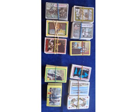 Trade cards, Monty Gum, 10 part sets TV Hits (95), Beatles Story (23), Pop Stars (38, mainly D Cassidy & Osmonds), Olympics (