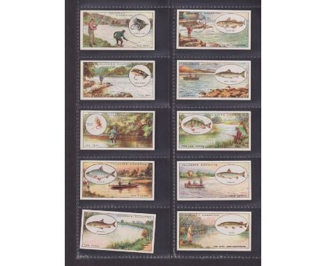 Cigarette cards, Faulkner's Angling (set 25 cards) (gen gd/vg)