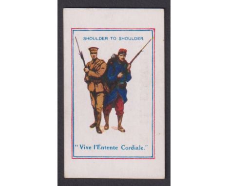 Cigarette card, S.H. Dawes, Army Pictures, Cartoons etc, type card, 'Shoulder to Shoulder' (gd) (1) 