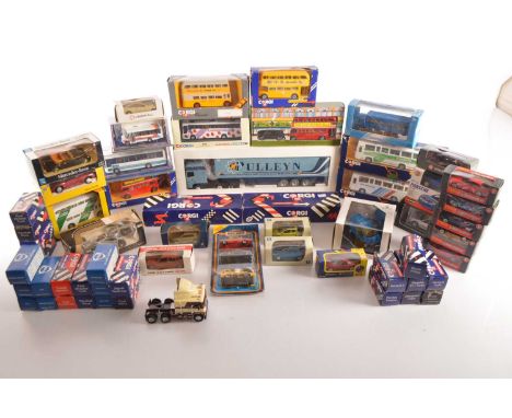 Modern Diecast Modern Commercial and Private Vehicles (55+), all boxed/cased/packaged, 1:43 scale Eligor Pulleyn articulated 