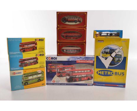 Corgi and ABC Model 1:76 Scale Vintage and Modern Public Transport Models (9), all boxed, ABC Model, TRA 5004 Alexander Bodie
