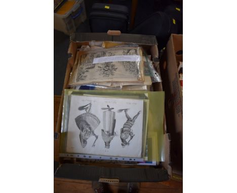 MISCELLANEOUS EPHEMERA:&nbsp;a large box of ephemera, photographs, engravings and publications, to include some 18th century 