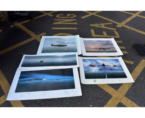COULSON (Gerald):&nbsp;'Lone Spitfire': col. litho print, limited 850 copies pencil signed by artist and stamped by Fine Art 
