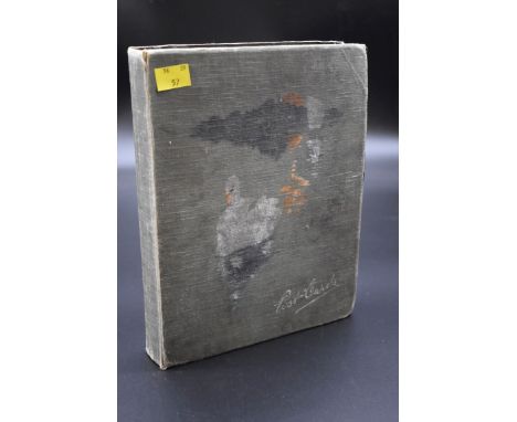 POSTCARD ALBUM:&nbsp;period album containing approx 200+ vintage postcards, largely topographical and novelty types, some por