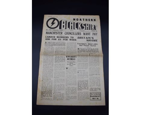 NORTHERN BLACKSHIRT:&nbsp;single issue No.258, February 1939, folded, light toning/foxing else VG. (1) 