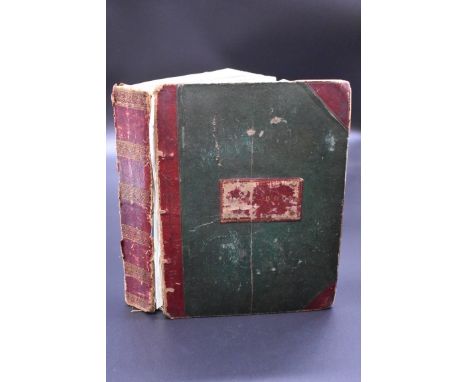 GEORGIAN SCRAPBOOK:&nbsp;inscribed 'Hannah Sexton.. a birthday present from her father December 14th 1823..': thick 8vo, cont