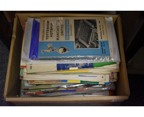 FOOTBALL PROGRAMMES:&nbsp;collection of 20 Tottenham Hotspur programmes, 1960s period: together with approx 100+ rugby footba