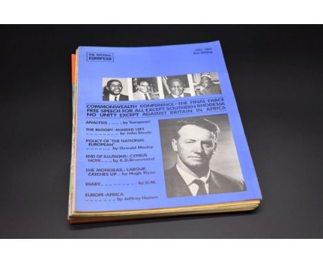 THE NATIONAL EUROPEAN:&nbsp;collection of 21 issues from July 1964 - May 1966, original printed paper wrappers stapled to spi