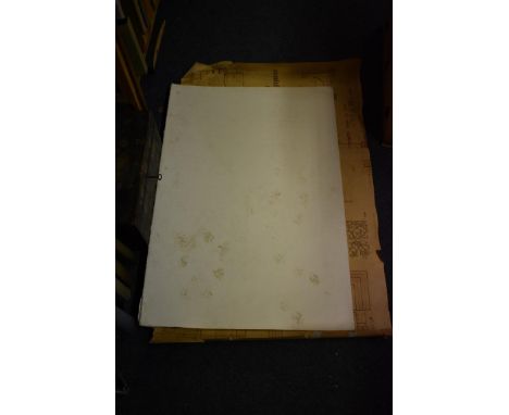 POSTERS, PRINTS &amp; DRAWINGS:&nbsp;a folder including a 1908 print of the actress Lily Brayton (as 'Althea') signed underne