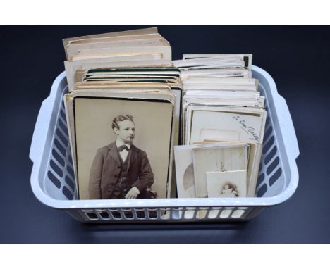 PHOTOGRAPHY:&nbsp;collection of approx 300 portrait photos, cdvs, cabinet cards, postcards and postcard sized photographic po