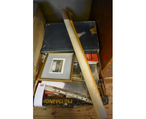 MISCELLANEOUS EPHEMERA &amp; MAPS:&nbsp;a large carton to include 'Children's Map of London', mid-c20 period rolled map print