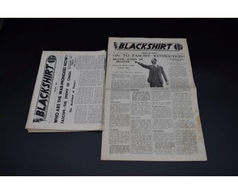 THE BLACKSHIRT:&nbsp;a collection of 10 issues of this early British fascist periodical, a broken run from No.1 Feb 1933 to N