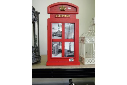 Red Telephone Box Key Cabinet