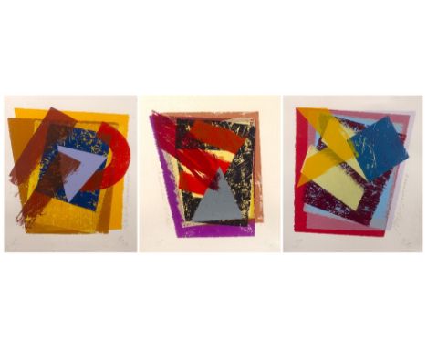 Stephen Bartlett (b.1942)  'Element I', 'Element II' and 'Element III', screen print, each numbered 9/75, each signed in penc