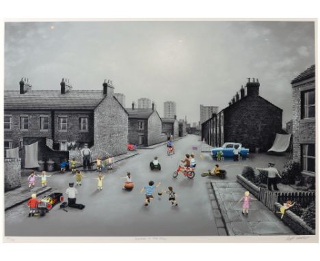 Leigh Lambert (b.1979) 'Summer in the city' limited edition print, numbered 61/75, signed in pencil lower right, 53cm x 71cm 