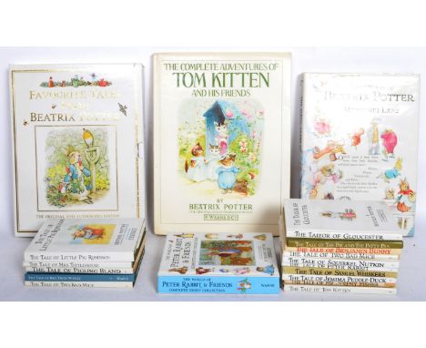 A collection of vintage 20th century Beatrix potter children books to include The World of Peter Rabbit and Friends, The Tale