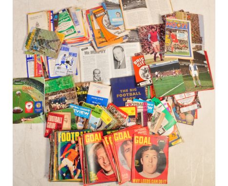 A collection of vintage 1970s football magazines and programmes to include Bristol City, Bristol Rovers, Manchester City, Goa