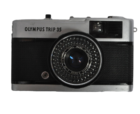 A vintage 20th century Olympus 35 camera model no. 5099465 with Olympus D.Zuiko 1 : 2,8 f = 40 mm lens.&nbsp;