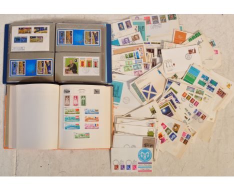 A collection of vintage 20th century UK and international stamps to include franked and unfranked examples. Contain both fran