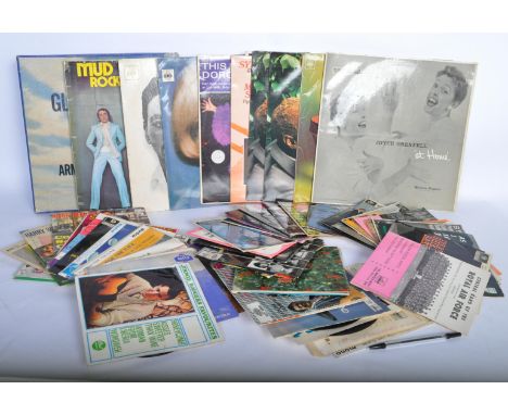 A collection of vintage 20th century vinyl LP long play records from the 1960s, 1970s, 1980s, and more. Collection includes P