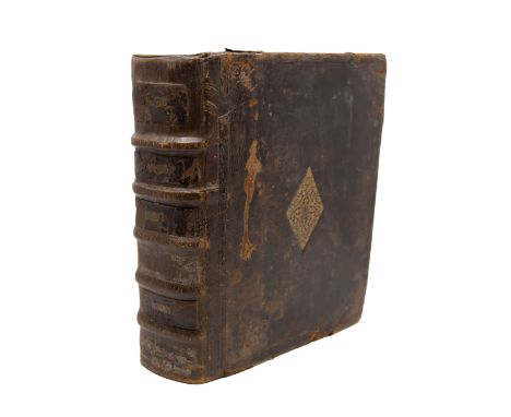 Bible in Hebrew, Frankfurt an der Oder: Johann and Friedrich Hartmann, 1620. Quarto, worn calf, rebacked, separate title page