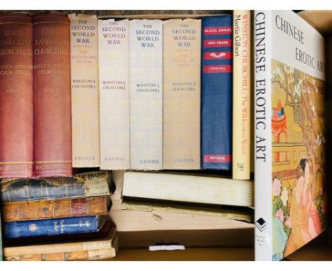 A miscellaneous collection of books to include Lord Randolph Churchill, by Winston Spencer Churchill, in two volumes, London:
