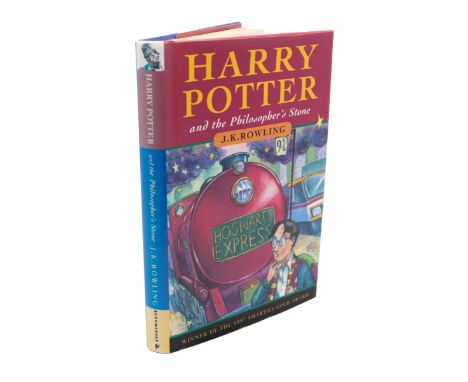 Rowling, J. K. Harry Potter and the Philosopher's Stone, first edition, eighth issue, "10 9 8", London: Bloomsbury, 1997, har