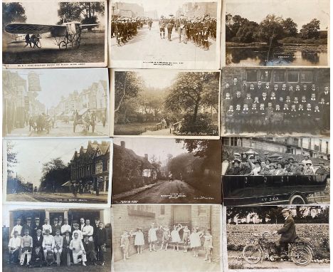 Photography. A collection of postcards to include several real photographic examples such as "B. C. Hucks' Monoplane Snapped 