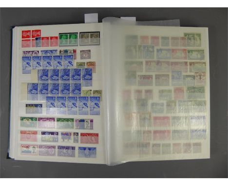 Large GB, Empire and Commonwealth Stamp Stock-book, QV to QEII, mint and used; commem and defin. Strength in Hong Kong.&nbsp;