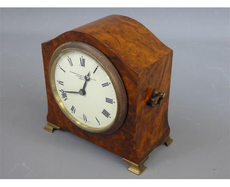 A Swiss Zenith &amp; Co Mantel Clock, retailed by Goldsmith &amp; Silversmiths Ltd, 112 Regent Street, London W1. The clock w