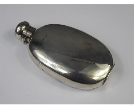 A Gentleman's Silver Hip Flask, Chester hallmark, dated 1901, mm Edward Osborn Marples, approx 14.5 cms, approx 161.6 gms, in