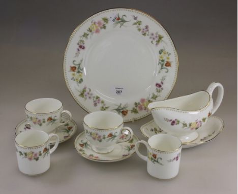 A Wedgwood Mirabelle dinner, tea and coffee service, an eight place setting (82 pieces)