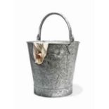 Richard Wentworth – Dry Crying, 1982 – 83, Galvanised Steel Bucket, Cork, Cotton and Lightbulb,