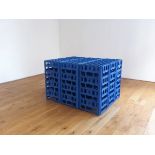 Michael Landy - Appropriation XI, 1990, 36 Express Dairies Milk Crates, Dimensions: 67 x 143 x 137