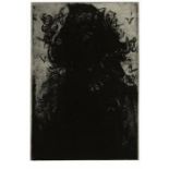 Glenn Brown – Layered Portrait (after Urs Graf) 4, 2008, Etching on paper, Velin Arches 300 gsm (