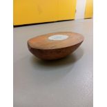 Alison Wilding - Hemisphere 2, 1996 Pearwood and lead 20 x 35 cm | 7 7/8 x 13 3/4 in (AW 168)