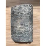 Old Babylonian Cuneiform Tablet, 1900-1600 BC, Height: 10.2cm (OB 01) Located in Stockport