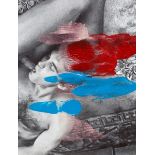 Linder – Superautomatism XXXV, 2015, Enamel on Magazine Page, Dimensions: 27.6 x 21.3 cm (LL 09)