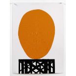 David Batchelor - Blob Drawing, 2002, Gloss Paint and Collage on Board, Dimensions: 59 x 42 cm, (