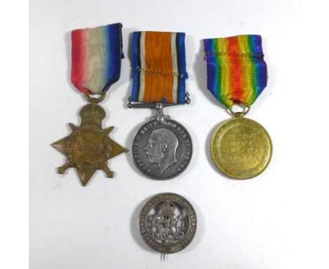 A WWI medal group awarded to Engine Room Artificier 1432 R Haggan Royal Navy ReserveComprising 1914/15 Star, British War Meda