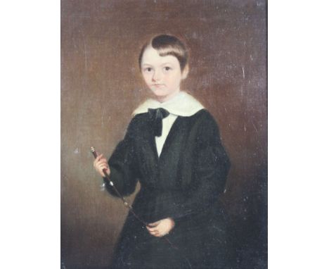 British School (19th Century) - Portrait of a young boyUnsigned, in a gilt frame, 21x16.5cm  British School (19th Century) - 