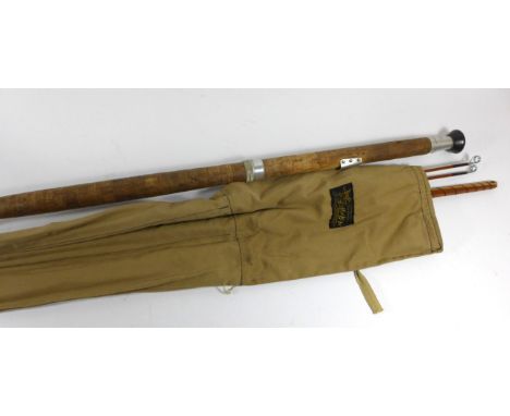 J.S Share of Aberdeen, A spliced cane14ft fishing rod, interchangeable top section.  J.S Share of Aberdeen, A spliced cane14f