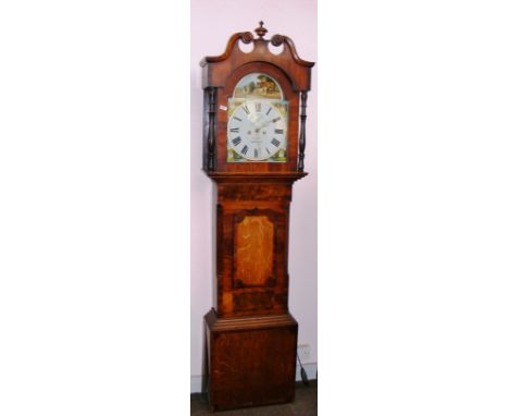 An Victorian oak cased Grandfather clock, the dial signed Radcliffe Elland, measuring approximately 7ft tall, untested.   CON