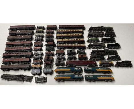 HORNBY, LIMA AND MAINLINE; model trains and accessories to include coaches, freight wagons and steam and diesel locomotives.