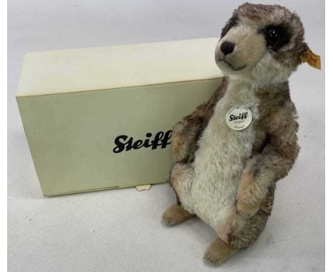 STEIFF; Mungo the meerkat, 36 cm, in original box.