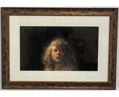 † ROBERT LENKIEWICZ; a signed limited edition coloured print, 'Self Portrait', from the Project 10, numbered 237/500, the ima